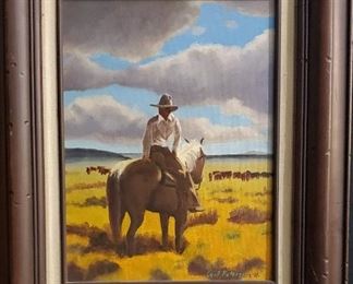 Framed Oil Painting Leif Petersen