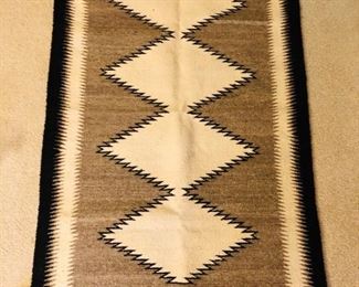 Navajo Saddle Blanket Nellie Begay Sacred Mountain 42 x 35