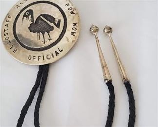 Flagstaff AZ All Indian Native American Official Judge Badge Bolo Tie 