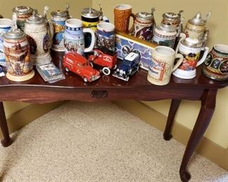 collectible Budweiser steins
