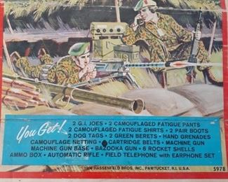 vintage 60s GI Joe play set