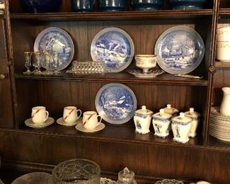 Loads of glass and china. Even some TWA cups and saucers 