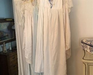 Vintage night gowns and closet’s of clothes