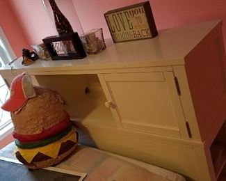 Pottery barn storage headboard