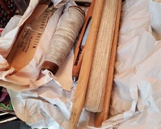 Antique carding accessories