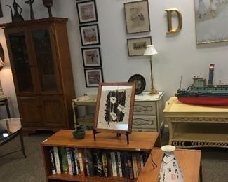 Artwork and furniture.