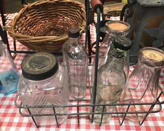 Vintage bottles.