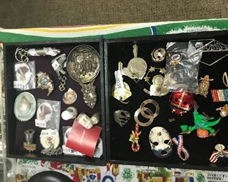 Large selection of costume jewelry.