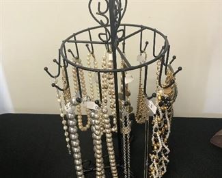Large selection of costume jewelry.