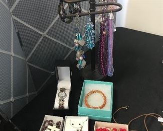 Large selection of costume jewelry.