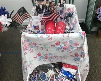 Patriotic decorations.