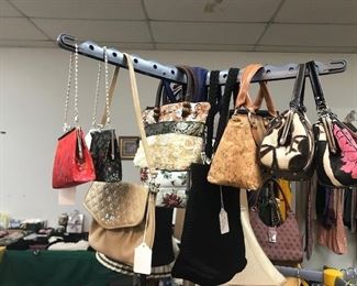 Selection of purses sold by Patti Prior.