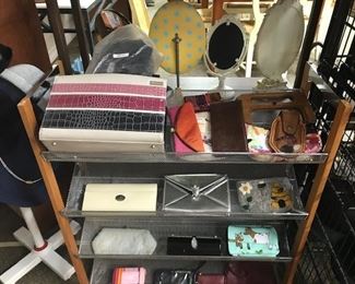 Miche purse with shells and selection of clutches.