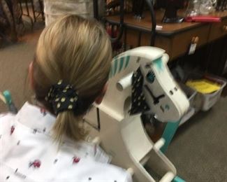 How cool is this?? A scrunchie for you and matching leash bandana for your four-legged friend!
