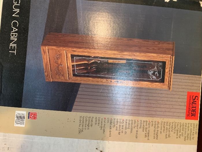 Sauter gun cabinet new in box ready to assemble