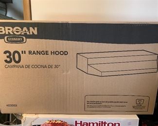 Brand new Broan 30 inch range hood