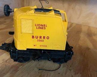 Lionel Burro 3360 crane, missing the arm