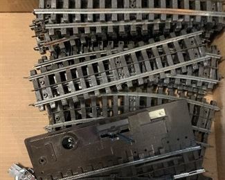 Lionel train track and right hand switch