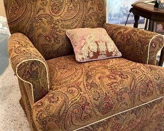 Paisley swivel chair