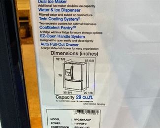 Samsung refrigerator label