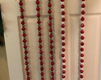 Christmas bead garland