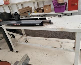 Craftsman Wood lathe with metal table