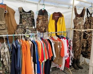 Waders, Tenn vols items, motorcross, Fox jacket, racing uniform