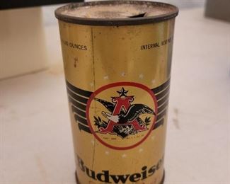 Budweiser lager beer can