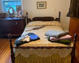 Master bedroom 
Wool blankets, Bed, Rug