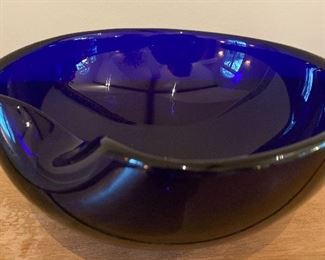 BUY IT NOW! $75 Elsa Peretti for Tiffany cobalt bowl 7" diameter
