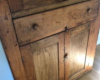 lovely patina on antique cupboard 