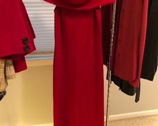 BUY IT NOW! $45 LAUREN Ralph Lauren sz M 100% Merino Wool maxi dress with Angora collar