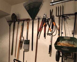 misc yard and garden tools available for sale in person on sale days