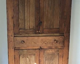 front view of antique cupboard (sun shadow)