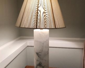 BUY IT NOW! $75 Marble column lamp 33"H