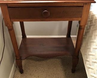 BUY IT NOW! $100 Antique 1 drawer bedside table 24"W x 29"H x 16"D