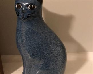 BUY IT NOW! $20 vintage ceramic cat marked Calico China 9"H