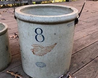  Red Wing Union stoneware crock 8 Gal with handles 