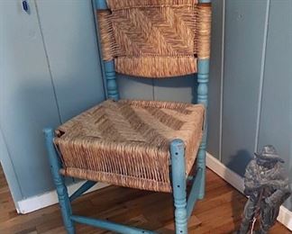 Rush Straw Accent Chair