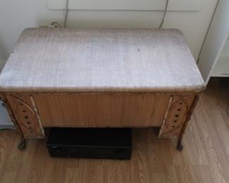Antique Cedar Chest - Bamboo Legs