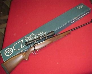 CZ Model  550 .375 HH Bolt Action hunting rifle . New with box & scope.