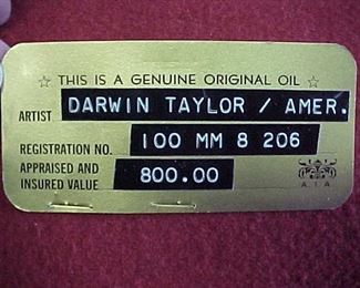 Original sales tag from the 1960's