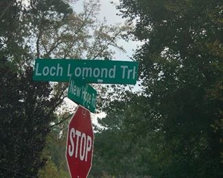 please park on Loch Lomond Trail, stay of grass and dont block driveway.