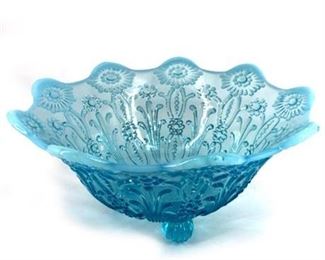 Lot 008
Antique Northwood "Pear Flowers" Footed Candy Bowl