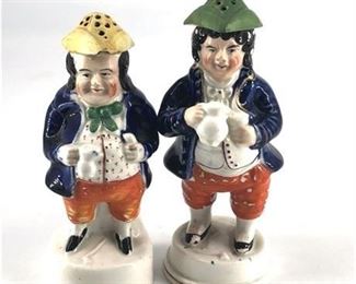 Lot 120
Antique Allertons Staffordshire Gentleman Hat Pin Holders