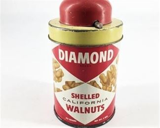 Lot 132
Vintage Diamond Shelled California Walnut Can Nut Chopper