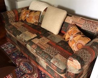 1970's patchwork pull out couch! 