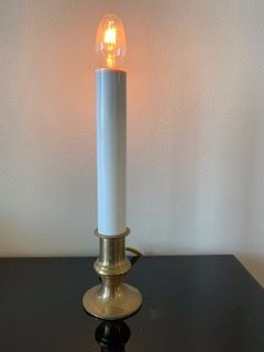 12  electric brass candles