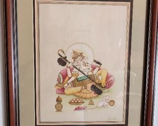 Ramesh Sharma of the lord Ganesha - with real pearls, gold and Rubies