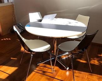 Calligaris chairs and custom made table